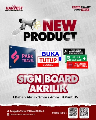 Signboard Akrilik
