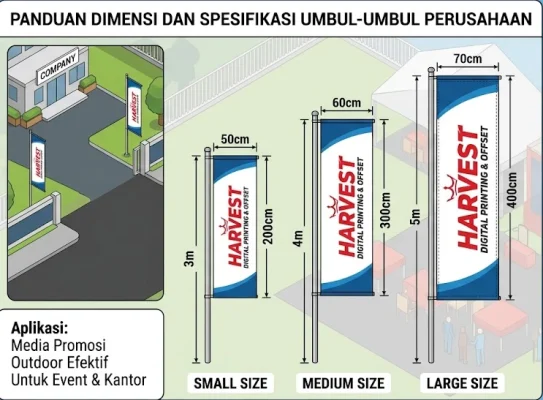 Ukuran Umbul Umbul