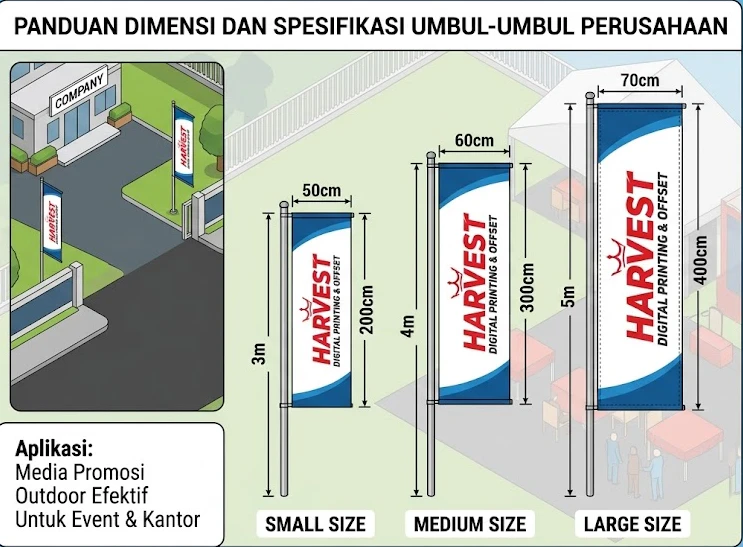 Ukuran Umbul Umbul